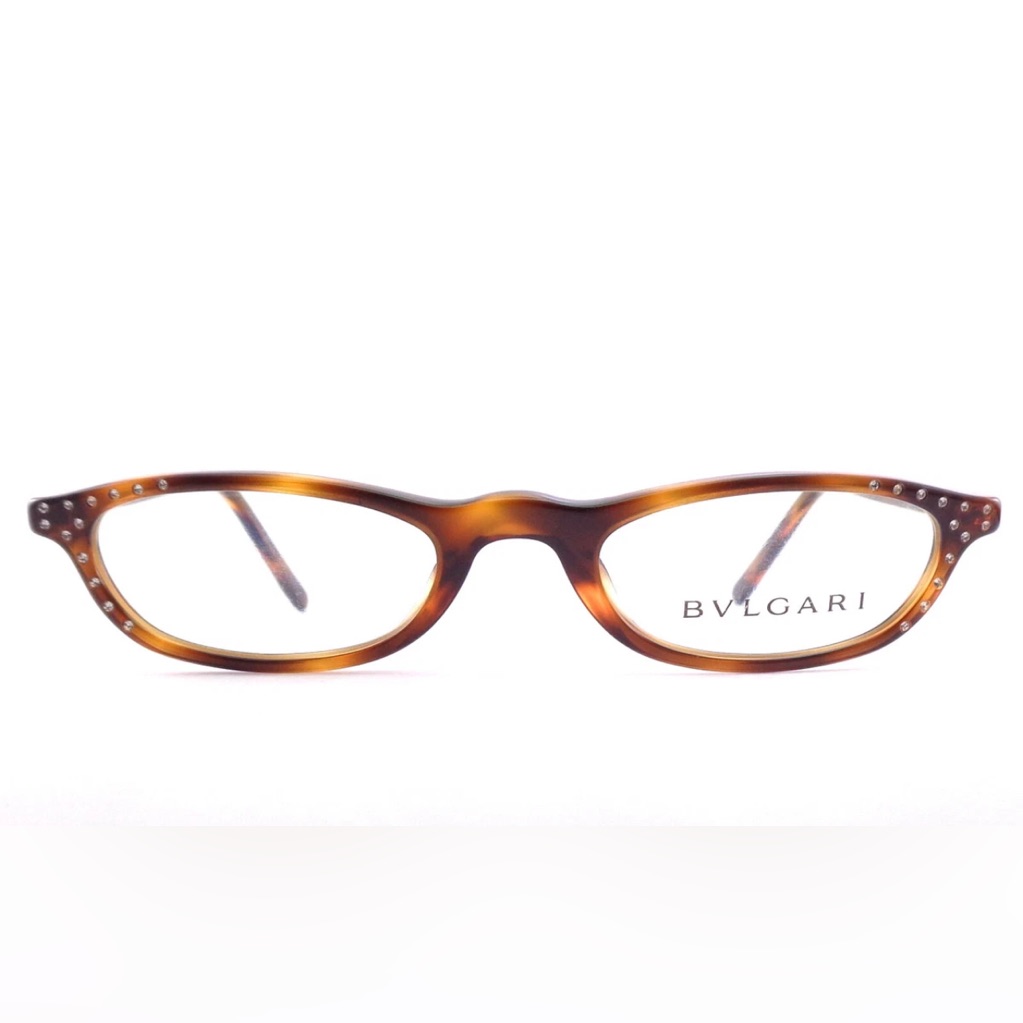 Bvlgri Brown And Black Reading Glasses